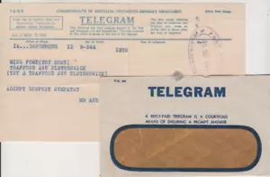 Matasellos Elsternwick Victoria 1947 telegrama Dandenong horario C 3873-7/1942 - Imagen 1 de 1