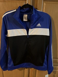 Adidas Jugend Trainingsjacke Größe Large 14/16 blau schwarz AP5572 - Bild 1 von 10
