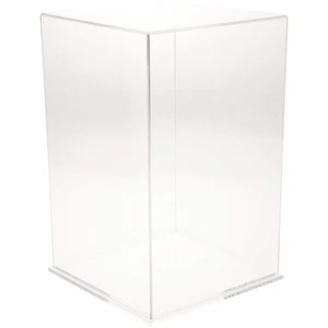 Plymor Clear Acrylic Display Case with Clear Base, 9" x 9" x 14" - Picture 1 of 1