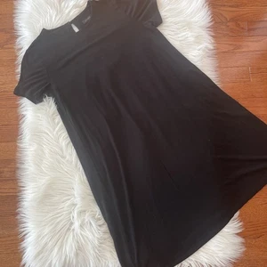 J. Jill Wearable Little Black Dress LBD Swing Dress Size XSP Short Sleeve - Picture 1 of 5