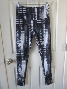 Zella Leggings Größe M Leibhöhe 10" Tasche schwarz/weiß - Bild 1 von 11