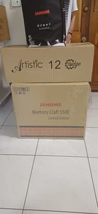Janome 550E Embroidery Machine Brand new in box colour White with Digitizer 12 - Picture 1 of 2