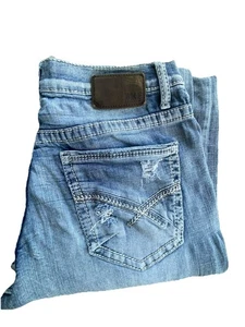 BKE Aiden or Tyler distressed blue Denim Jeans Herren 32X34 Light Wash - Bild 1 von 10