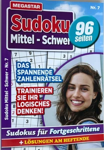 Sudoku DIN-A5 mittel schwer für Fortgeschrittene Rätselheft 96 Seiten - Bild 1 von 2