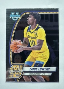 2024-25 Topps Bowman Chrome U - Zaide Lowery #90 Marquette - Picture 1 of 2