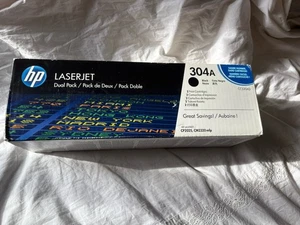 NEW HP Laserjet 304A Genuine Black Toner Cartridge CC530AD Dual pk - sealed box - Picture 1 of 3