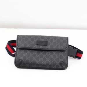 GUCCI GG BLACK SMALL BELT BAG (PZ1004917) - Picture 1 of 12