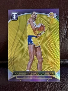 Espejo Panini 2024-25 totalmente certificado Kareem Abdul-Jabbar oro platino 01/10 - Imagen 1 de 2