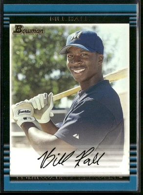 2002 Bowman #123 Bill Hall - Image 1 of 2