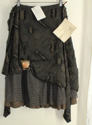 NWT Hopeless Romantic Sz XL L Frilly Funky Art-to-Wear Lace Deconstructed Skirt - Image 1 of 4