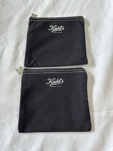 Kiehl's Black Toiletry Bag Set of 2 - Picture 1 of 9