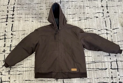Chaqueta Abrigo Para Hombre Lincoln Outfitters Algodón Lona 2XL Cremallera Completa Marrón Relleno de Poliéster Foto 1 de 4