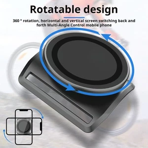 Magnetic Stand Strap Phone Holder Multi-angle Wristband 360-degree Rotatable - Photo 1 sur 12