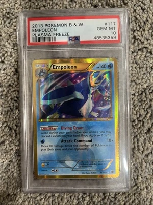 Pokemon Empoleon Plasma Freeze Secret Rare Holo #117 PSA 10 Gem Mint - Image 1 of 2