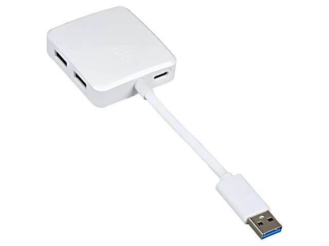 RASPBERRY PI HUB USB 3.0 Accessoires : hub USB hub blanc Sortie USB : prise U... - Photo 1/1