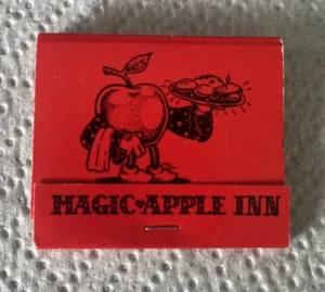 Magic Apple Inn Apple Dressed as Waiter Burbank CA Matchbook Unstruck - Picture 1 of 3