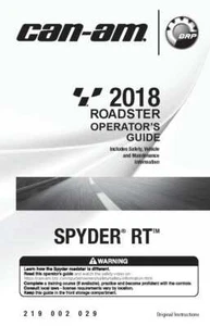Guía de libros manual del propietario Can-Am 2018 SPYDER RT - Imagen 1 de 12