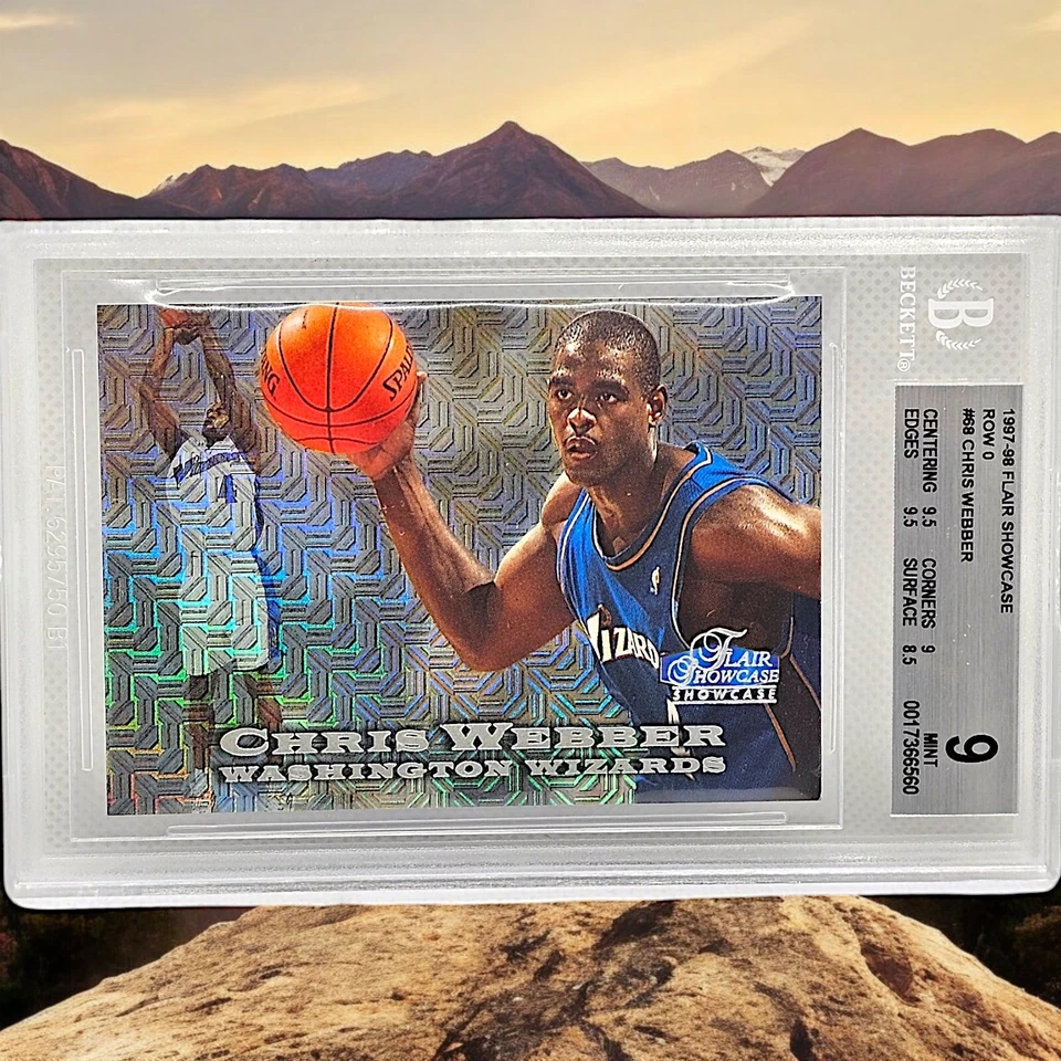 Flair Showcase Legacy Collection 1997-98 Chris Webber fila 0 #68 BGS como nuevo 9 NBA Foto 1 de 3