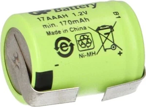 Batería GP 1/3 AAA 1,2V 170mAh GP17AAAH bandera de soldadura U - Imagen 1 de 7