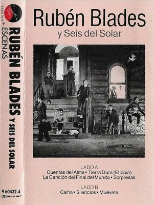 Rubén Blades Y Seis Del Solar ‎Escenas CASSETTE ALBUM World Latin Salsa - Image 1 of 4
