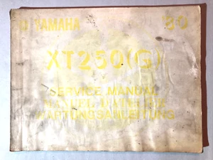 Manual de Operación Taller Yamaha XT 250 - Imagen 1 de 3