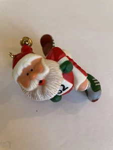 VTG 1982 Hallmark Jogging Santa Keepsake Ornament NO BOX Marathoner Runner Track - Picture 1 of 3