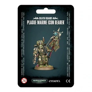 Warhammer 40K Chaos Space Marines: Plague Marine Icono Portador • 43-47 Guardia de la Muerte - Imagen 1 de 2