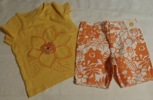 Gymboree Tropical Bloom Size 3 Adjustable Waist Shorts XS 3-4 Shirt Outfit NWT - Picture 1 of 2