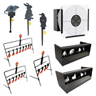 SHOOTING PRACTICE PELLET CATCHER ANIMAL TARGET SPINNING RESETTING AIR RIFLE SET