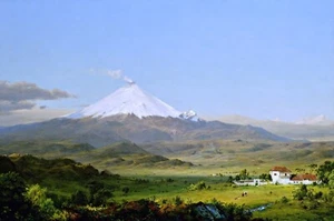 Cotopaxi Painting by Frederic Edwin Church Art Reproduction - Picture 1 of 3