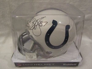Reggie Wayne Autographed Indianapolis Colts Mini Helmet - Steiner Cert - Picture 1 of 8
