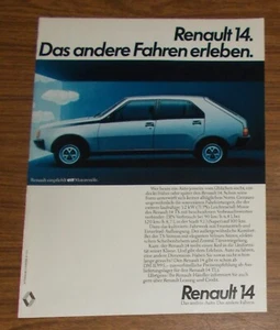 Publicidad rara RENAULT 14 - Experimentar la otra conducción 1981 - Imagen 1 de 1