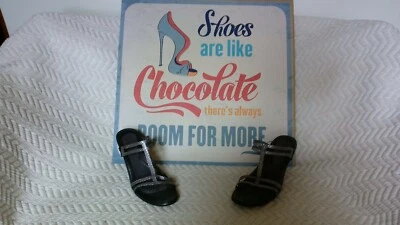 NAOT Loop Silver Leather Python Print Heel Sandals Women's Sz 42 11.5 NICE $160 - Image 1 of 4