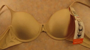 NWT - Warner's Under Lock & Key Demi Underwire Contour Bra 1259 Beige - 36C - Picture 1 of 6