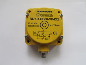 TURCK UPROX Ni75U-CP80-VP4X2 P/N 1540800  INDUCTIVE PROXIMITY SENSOR UNUSED - Picture 1 of 7