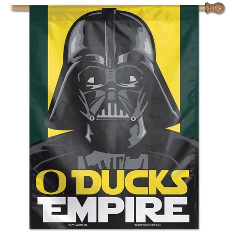 OREGON DUCKS DUCKS EMPIRE DARTH VADER 27"X37" BANNER FLAG BRAND NEW WINCRAFT Cover