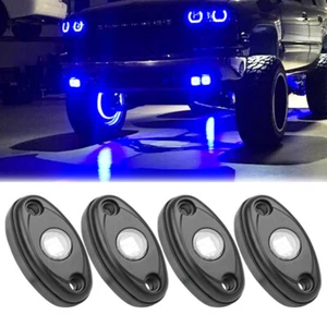 4 Pods Blue LED Rock Underbody Wheel Light For Chevrolet Tahoe LS Sport 4-Door - Picture 1 of 16