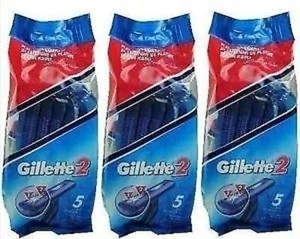 GILLETTE DISPOSABLE RAZOR 5 razor blades PER PACK - Picture 1 of 1