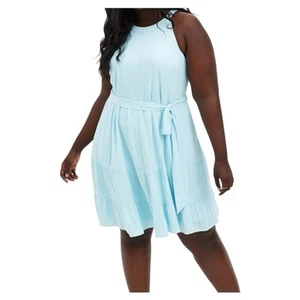 Torrid Light Blue Sleeveless Dress size 3X(no Waist Tie) - Picture 1 of 9