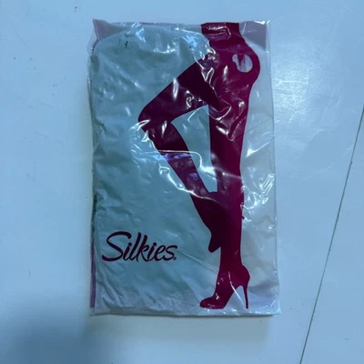 Pantimedias de Colección Silkie Sheer Renu Support 1 Par Talla Mediana Beige Nylon Spandex NUEVAS Foto 1 de 2