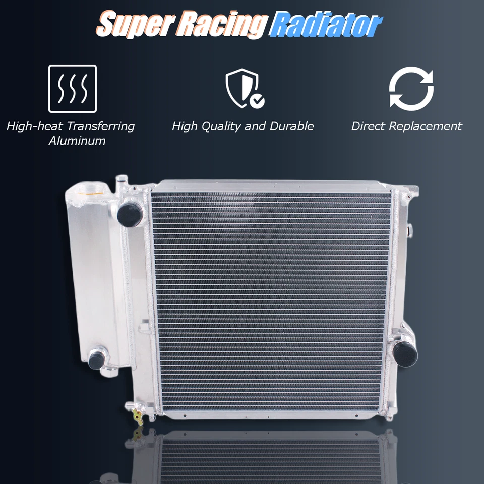 Radiador de aluminio BMW Z3 MT 1996-2000 1,9 L 2,0 L refrigeración duradera 2 filas Foto 1 de 4