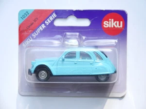 Citroen 2 CV HP "Ente / French Duck" in h´blau l´blue, Siku 1032 ca 1:55 OVP - Picture 1 of 2