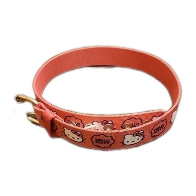 Nuevo cinturón con logotipo de Hello Kitty ROSA para niñas talla única para la mayoría de 30,5 pulgadas Foto 1 de 3