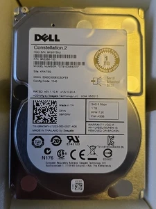 Dell 1 TB 2,5"" SFF SAS 6G 7,2 K disco rigido ST91000640SS 09W5WV 9W5WV -4 - Foto 1 di 2