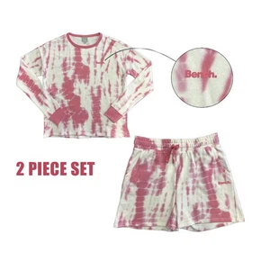 Bench Girl's Pink Top & Short Tie-Dye 2 Piece Set (S01) - Picture 1 of 11