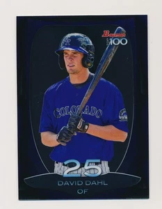 DAVID DAHL ⚾ 2013 Bowman Chrome Top 100 Prospects Insert #BTP-25 Rockies - Picture 1 of 2