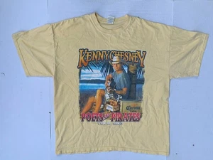 Kenny Chesney Poets and Pirates Tour 2008 Camiseta Amarilla Doble Cara XL - Imagen 1 de 12