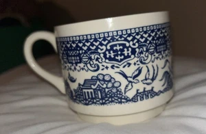Juego de 6 tazas apilables vintage Blue Willow Ware China EE. UU. McCoy - Imagen 1 de 9