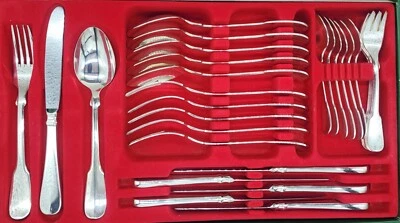 BSF Besteck 90er Auflage (18/8) 73 Teilig für 12 Personen Schlosspark Spatenform - Bild 1 von 4