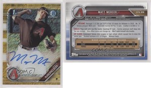 2019 Bowman Chrome Prospect Gold Shimmer Refractor /50 Matt Mercer #CPA-MM Auto